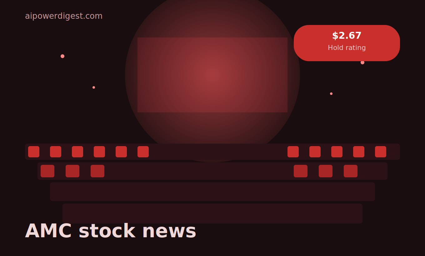 AMC Stock News: Latest Price, Analyst Ratings & What's Driving It