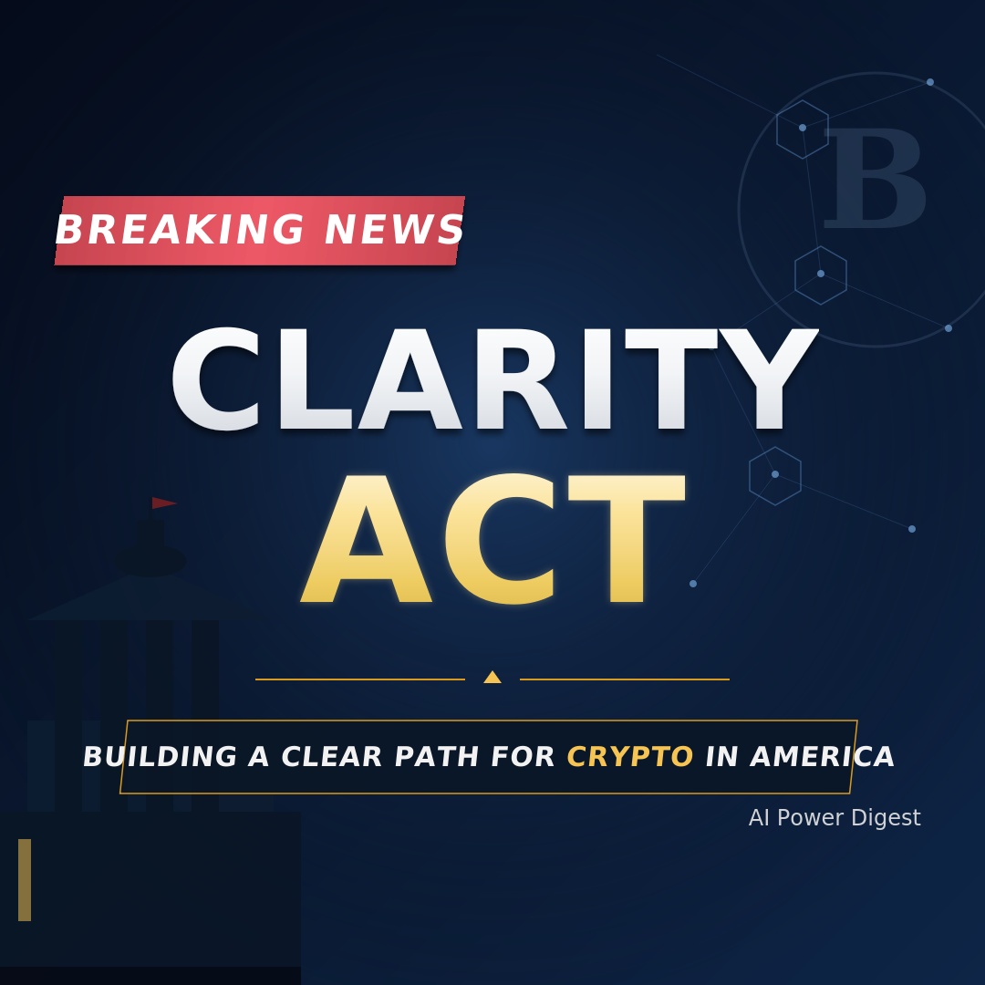 Clarity Act Faces Make-or-Break Senate Vote as Crypto Markets Hold Their Breath