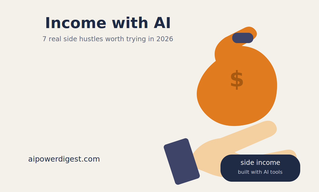 How to Make Income with AI: 7 Real Side Hustles for 2026