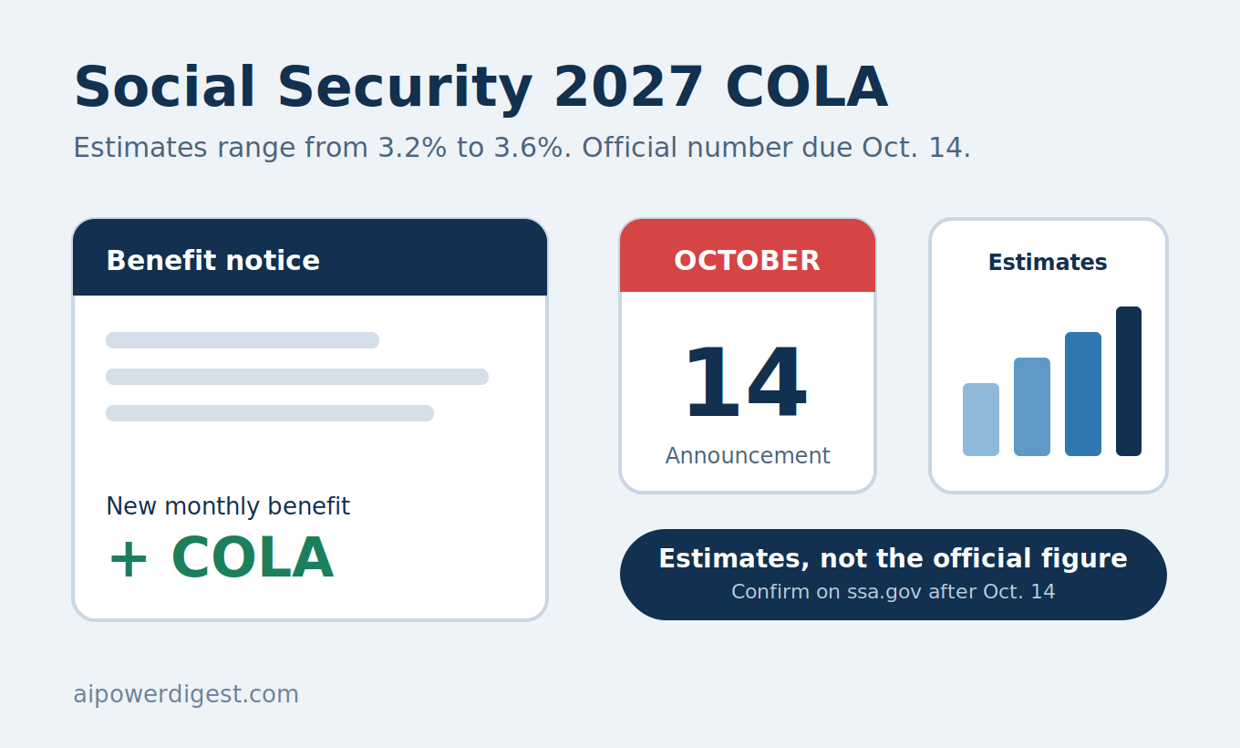 Social Security Administration 2027 COLA: Announcement Date, Estimates, and What It Means for Your Check